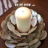 Handmade chân nến bằng vỏ sò