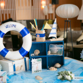 Trang trí tiệc cưới phong cách biển Quang Huy & Tích Thùy