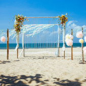 Tham khảo cách thiết kế khu vực cử hành hôn lễ đám cưới biển