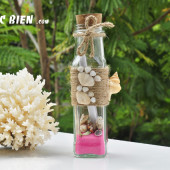 Lọ thủy tinh cát vỏ ốc 15×5 MB155_03 (message bottle)