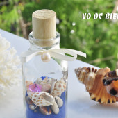 LỌ THỦY TINH CÁT & VỎ ỐC ĐỨNG BLUE (10×5) LC105_09