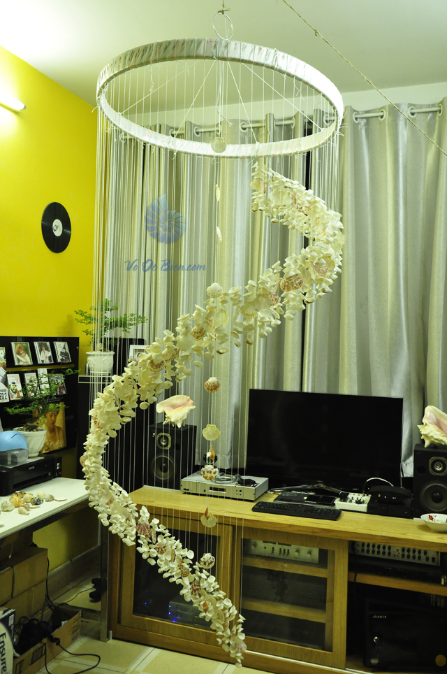 Chuông gió vỏ sò ốc lớn (1m x 2,7m)